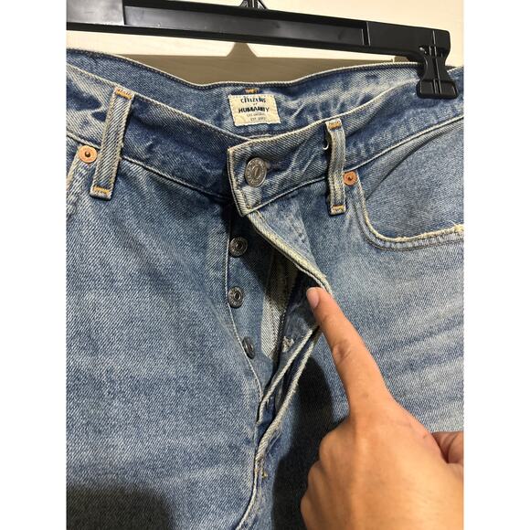 Anthropologie Light Blue Denim Skirt - Picture 4 of 5